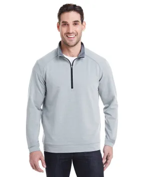 1/4 Zip Pullover in Silver Grey Tech Stretch