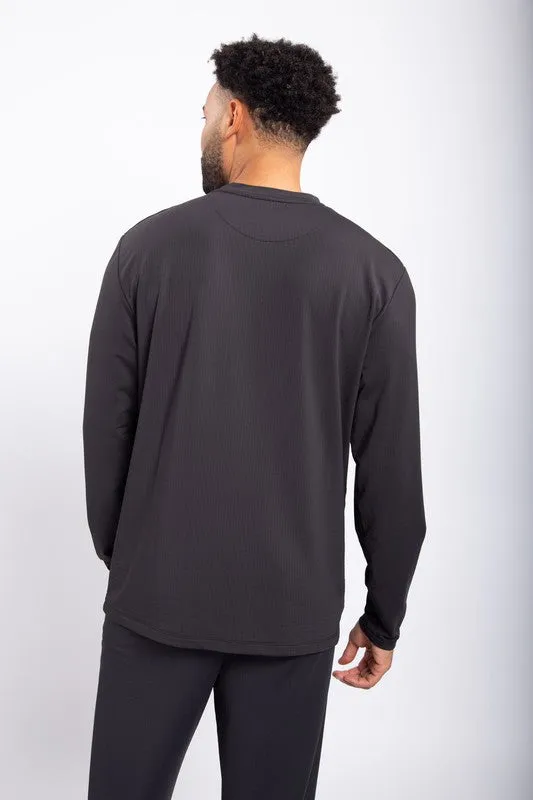 Active Pullover w/Pockets-Black