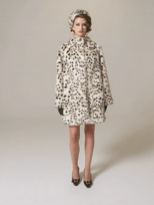 Adeline Fur Coat (Leopard)