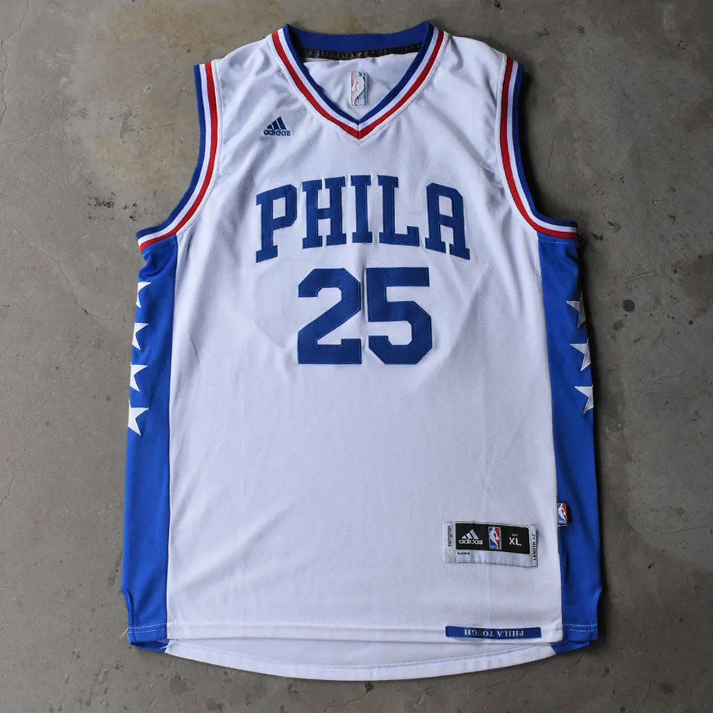 adidas “NBA Philadelphia 76ers / Ben Simmons #25“ バスケ ゲームシャツ 240706