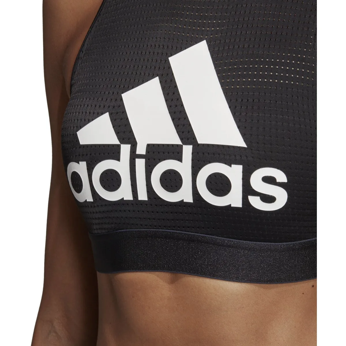 Adidas Women's Training 2.0 Halter Logo Bra Black