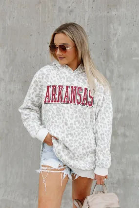 ARKANSAS RAZORBACKS OVERSIZED SIDE-SLIT HOODED PULLOVER