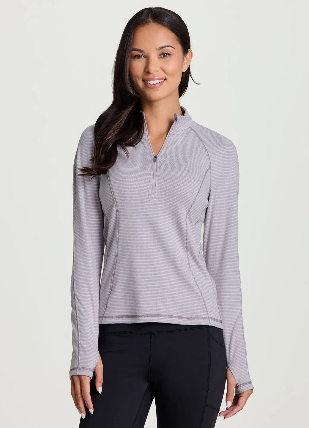 Aspen 1/4 Zip Long Sleeve Top