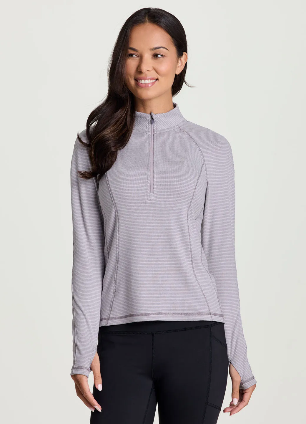 Aspen 1/4 Zip Long Sleeve Top