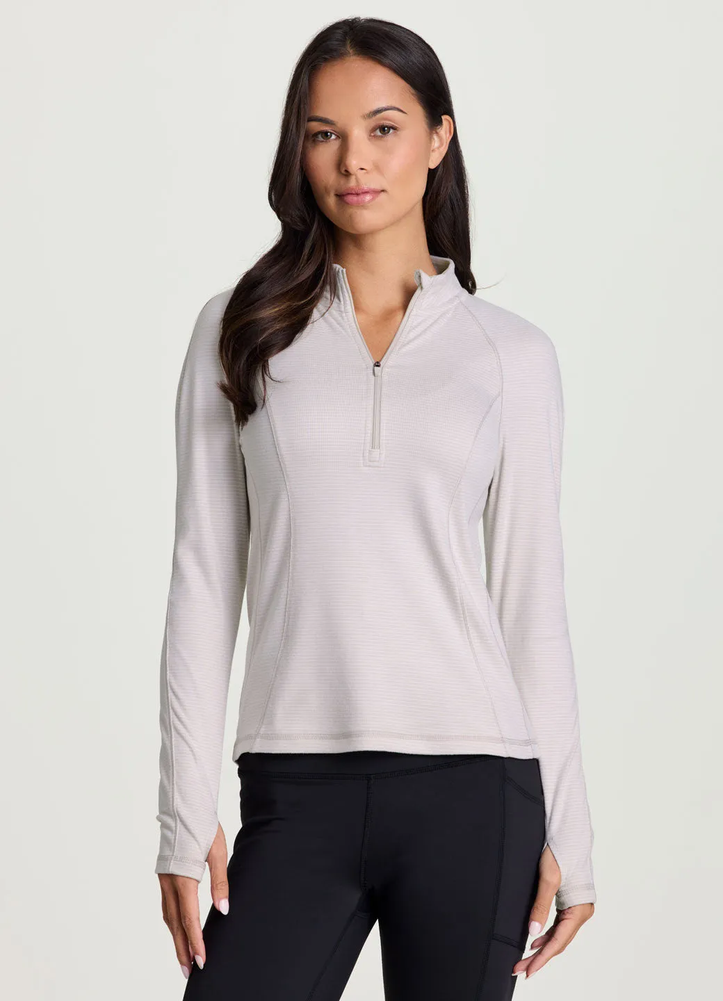 Aspen 1/4 Zip Long Sleeve Top