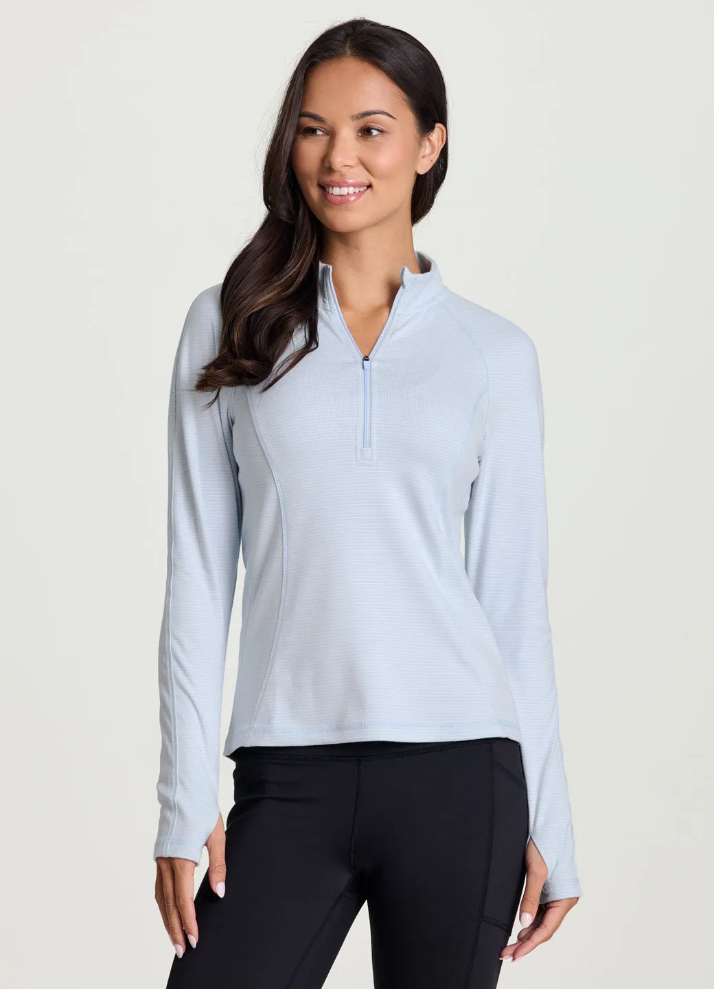 Aspen 1/4 Zip Long Sleeve Top