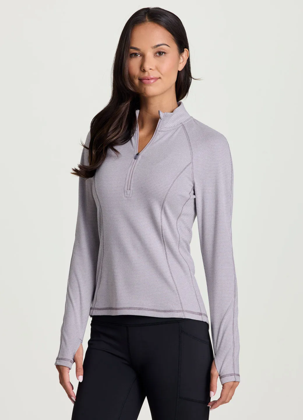 Aspen 1/4 Zip Long Sleeve Top