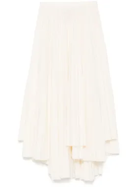 ASYMMETRIC PLEATED SKIRT