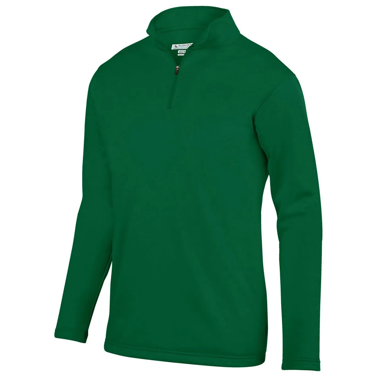 Augusta Sportswear Men's Dark Green Wicking Fleece Quarter-Zip Pullover