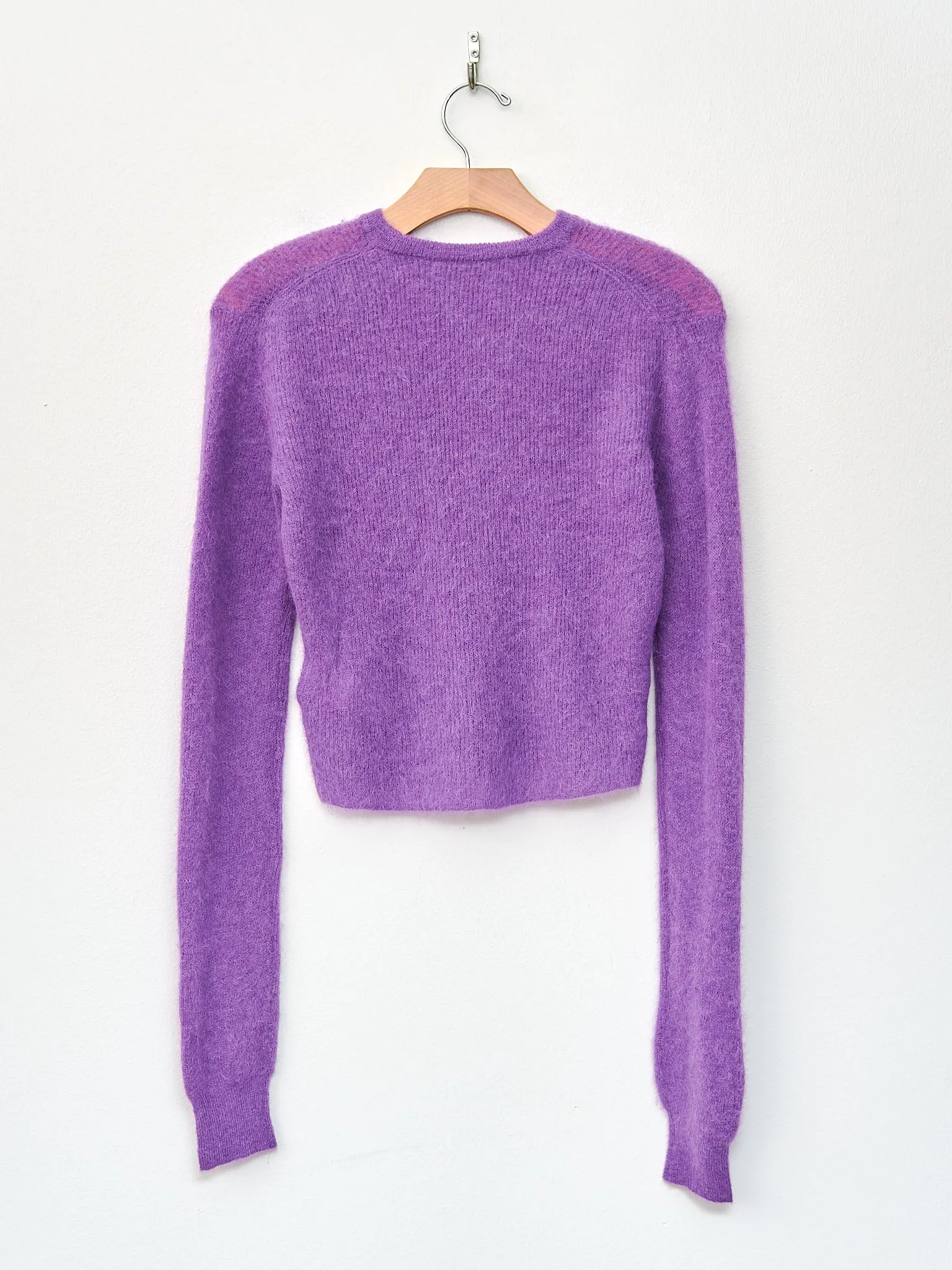 Baby Suri Alpaca Sheer Knit P/O - Purple