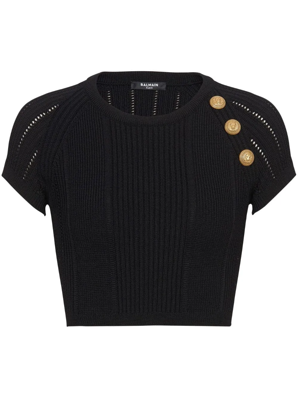 BALMAIN 24SS Black Tunic Top for Women