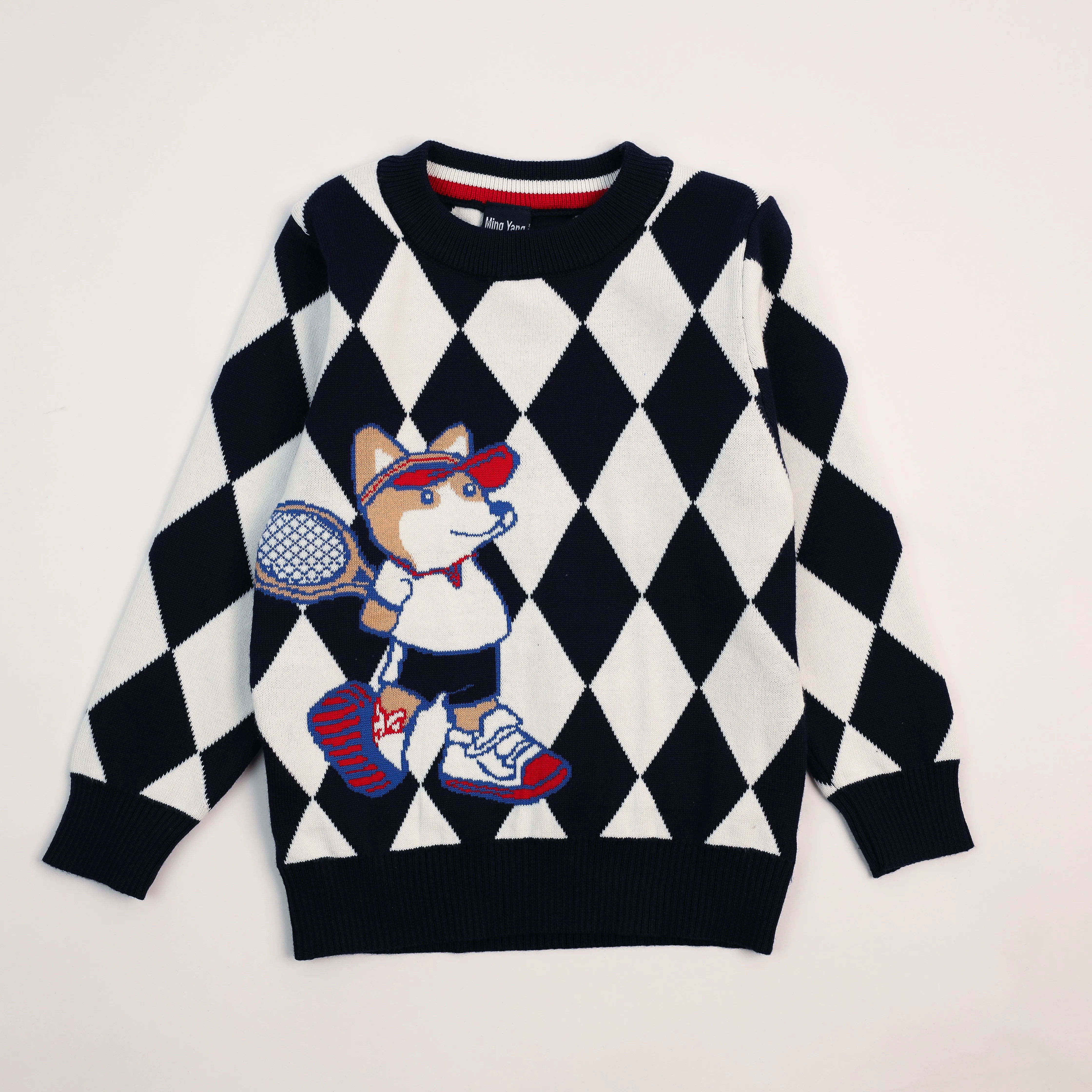 Black and white pullover for boys 7257