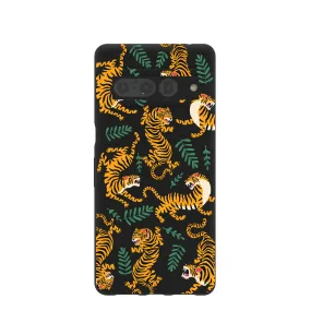 Black Playful Tigers Google Pixel 7 Pro Case