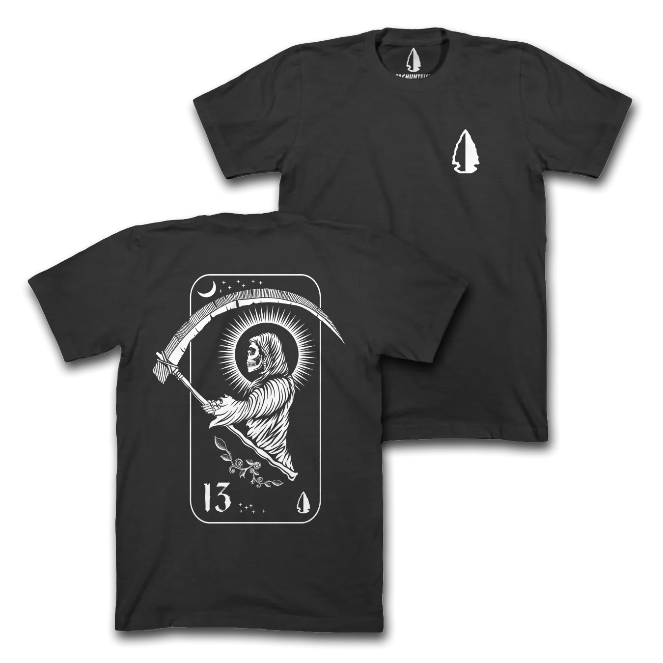 Black/White Reaper 13 Tee