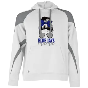 Blue Jays Mama 229546 Athletic Colorblock Fleece Hoodie