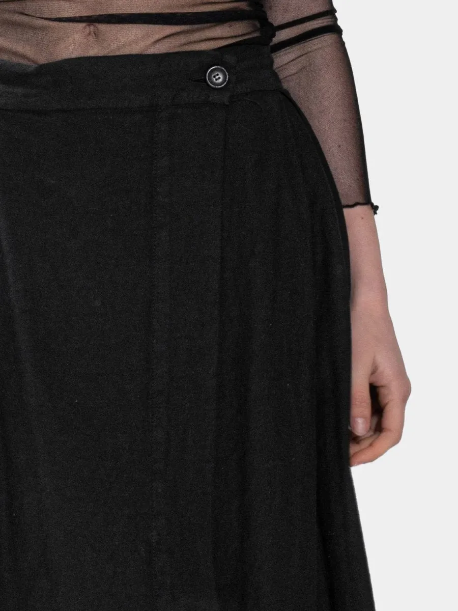 Box Pleated Midi Skirt