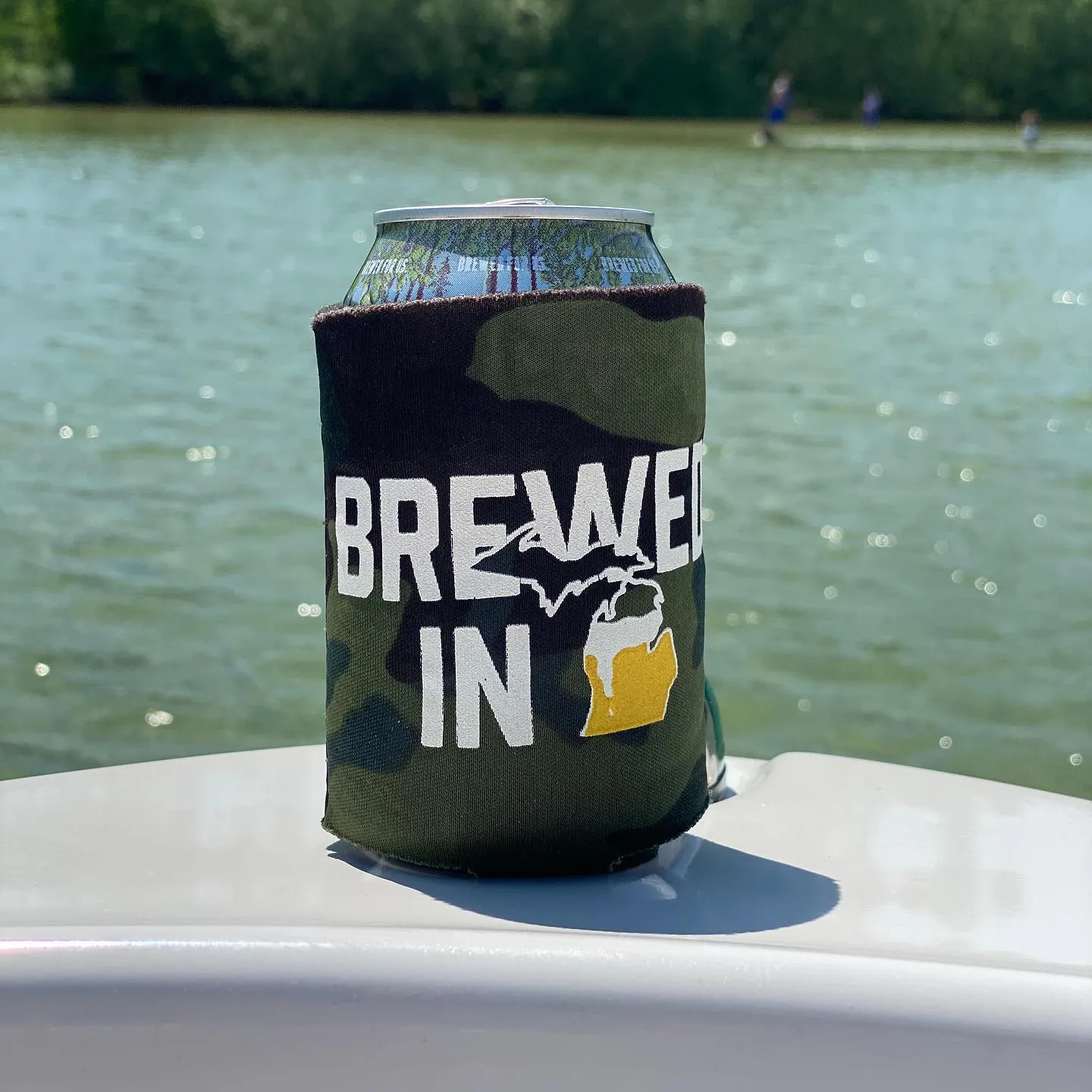 Brewed in MI Can Hugger (Camo)