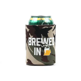 Brewed in MI Can Hugger (Camo)