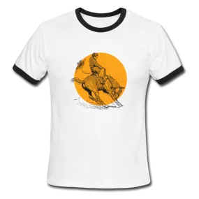 Bucking Bronco Western Ringer T-Shirt