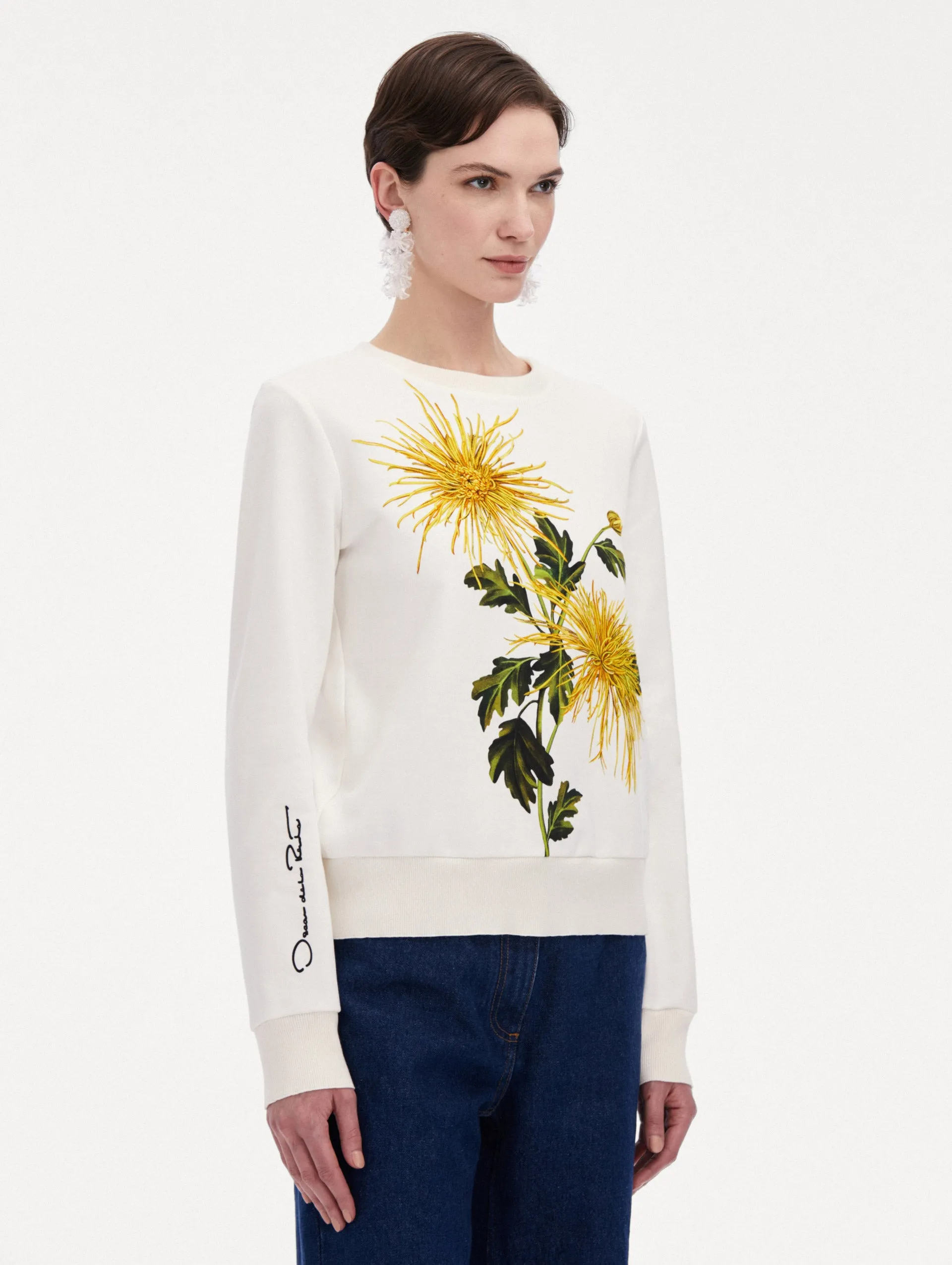 Chrysanthemum Jersey Pullover