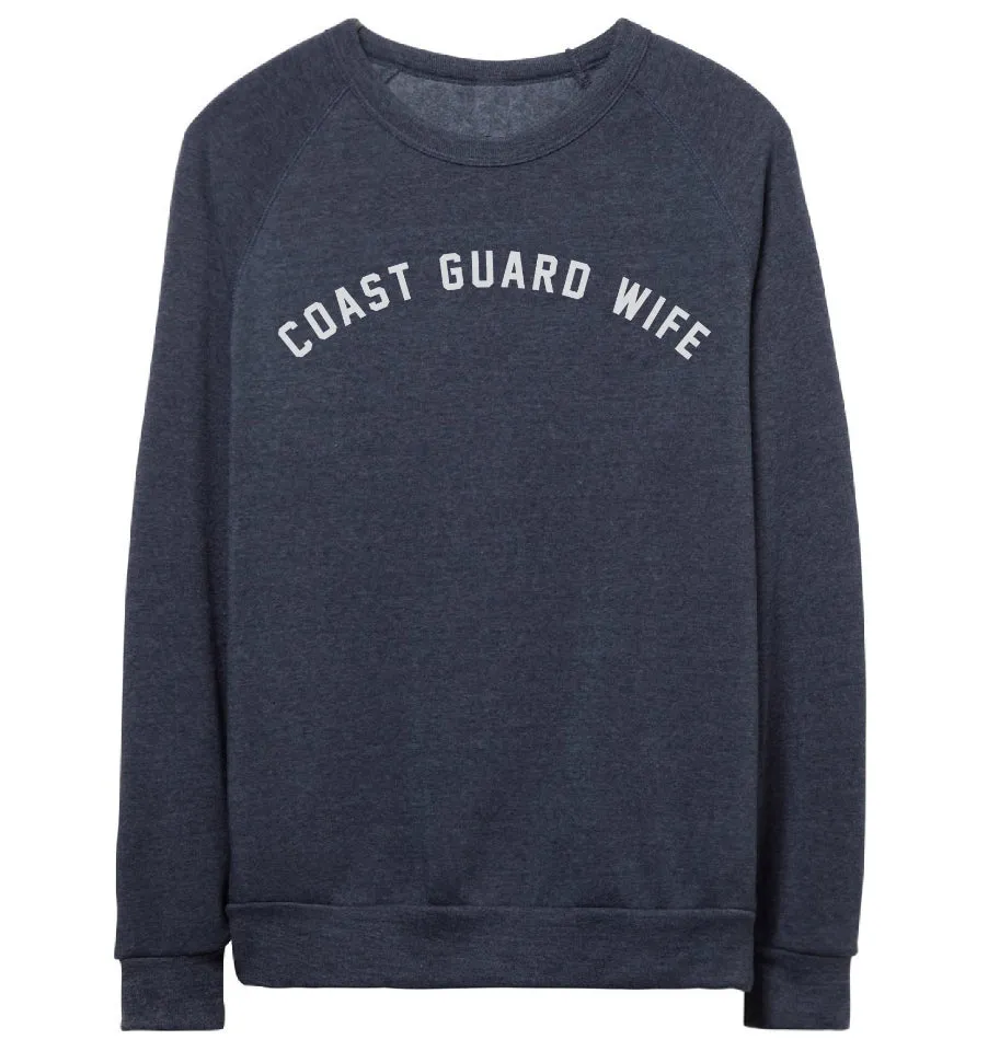 COAST GUARD WIFE Pullover Sweatshirt