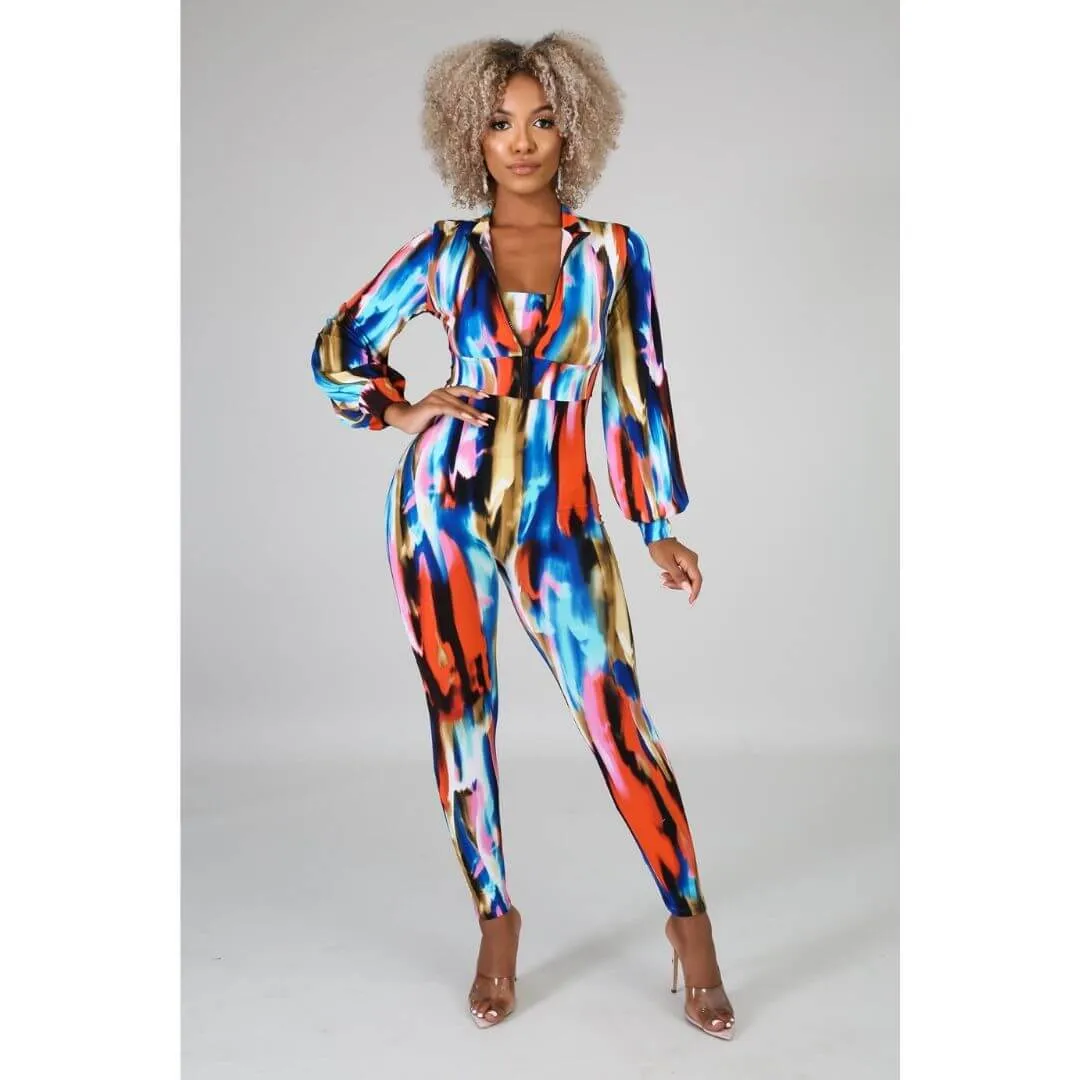 Color Streaks Two-Piece Set