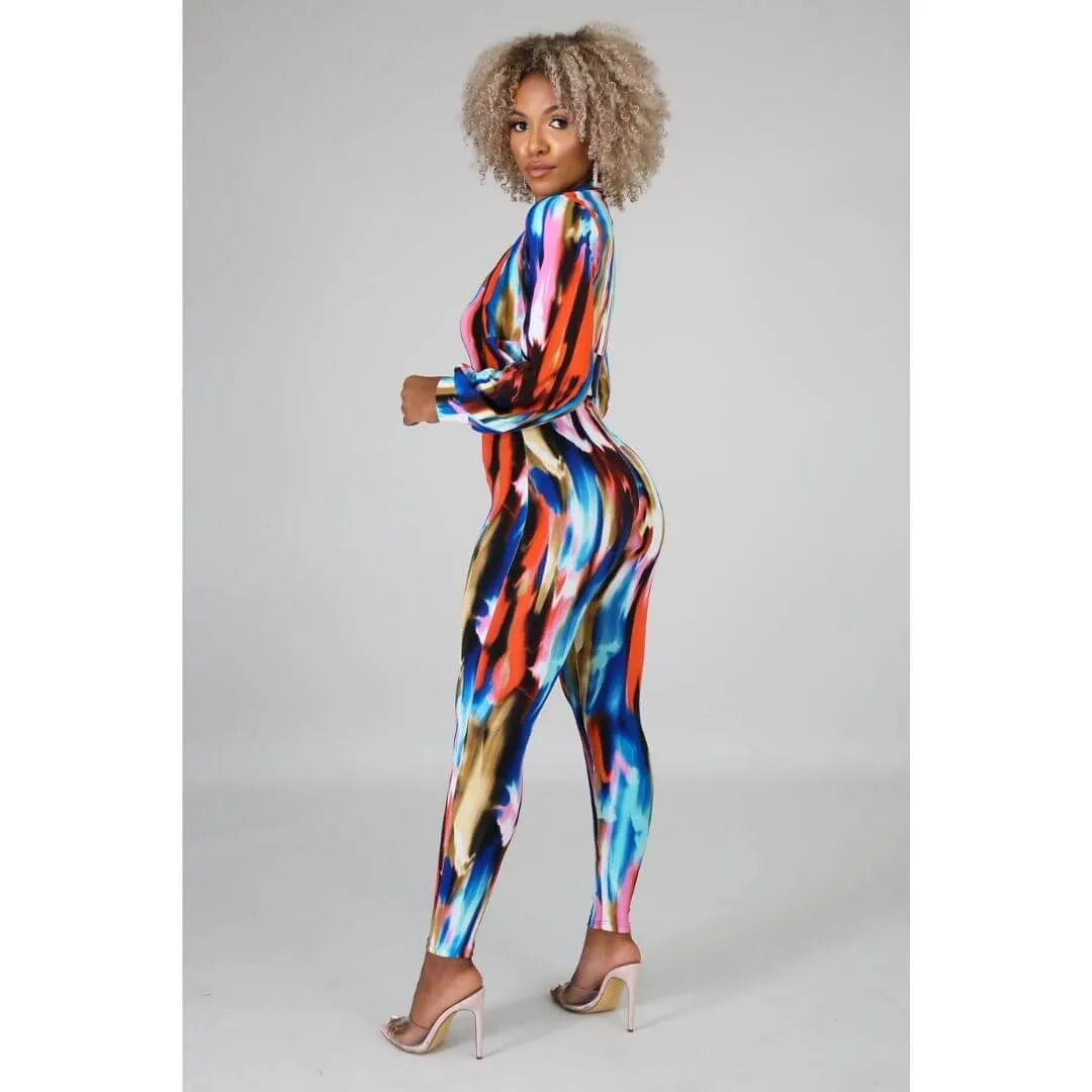 Color Streaks Two-Piece Set