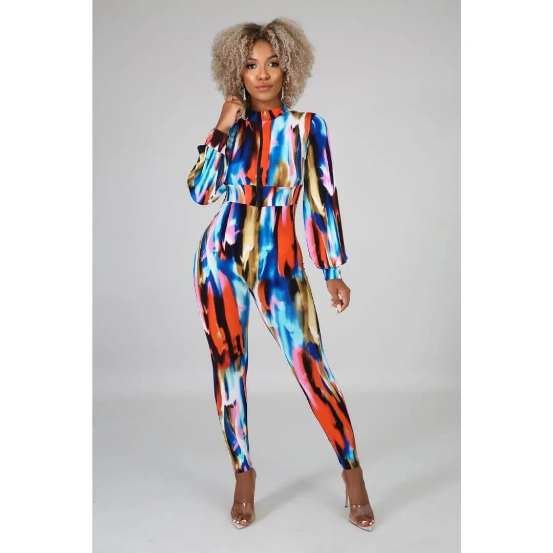 Color Streaks Two-Piece Set