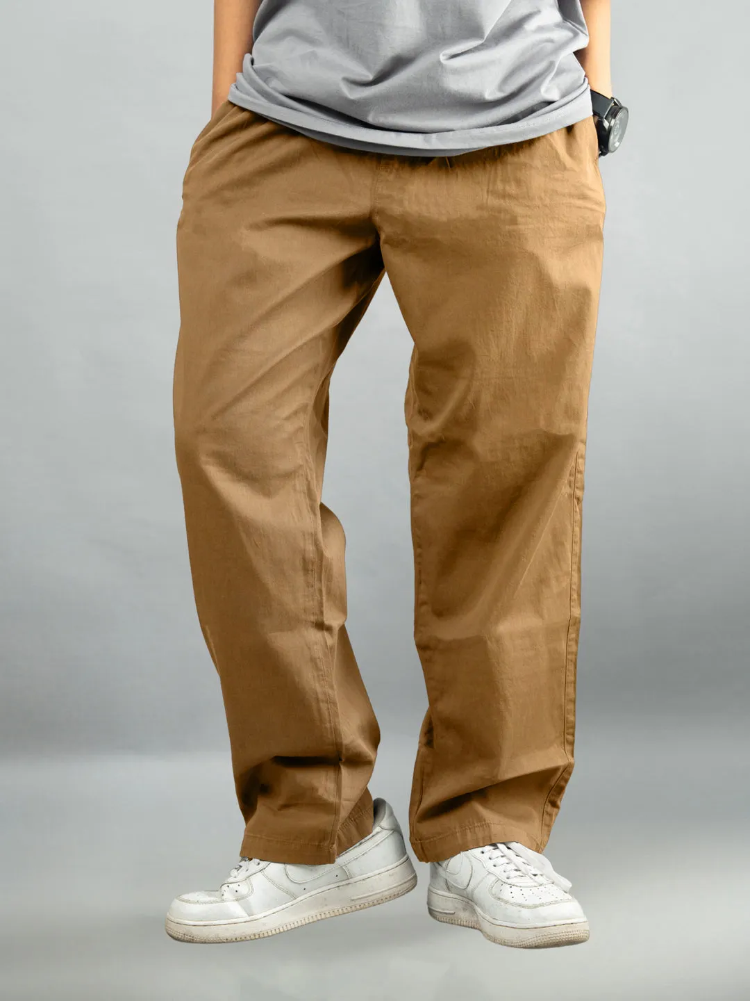 Cotton Pants For Women - Khaki