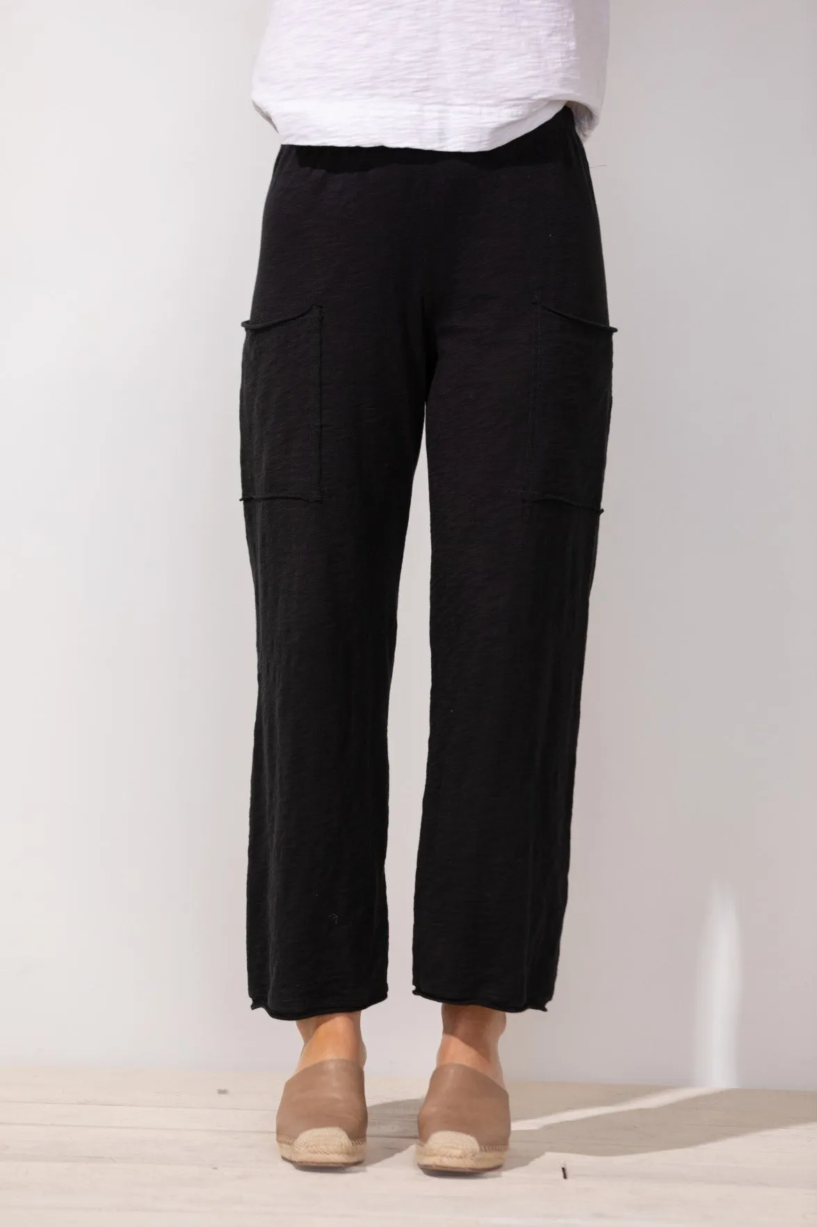 Cotton Slub Pocket Flood Pants