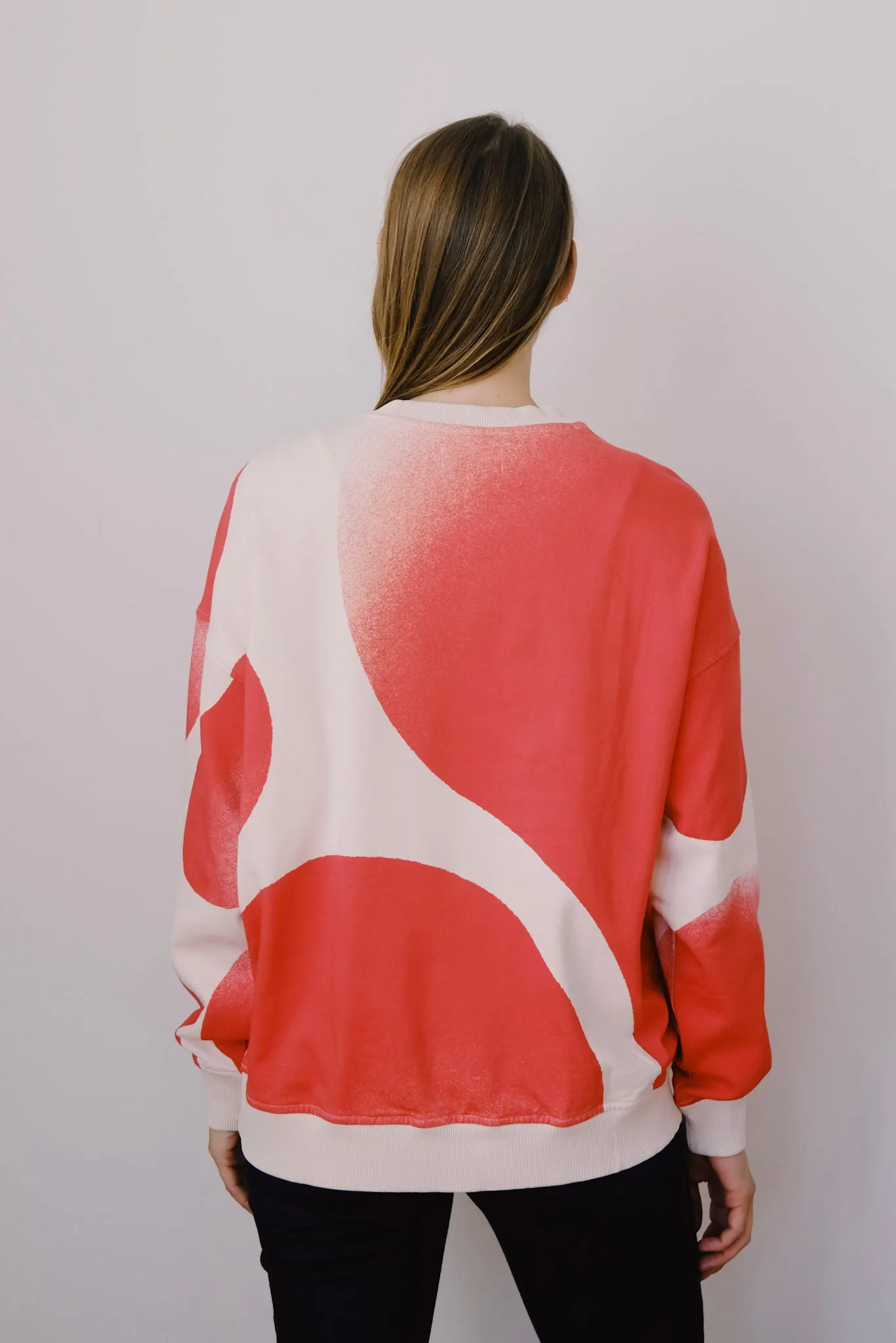 cotton sweatshirt - jimena - white spray