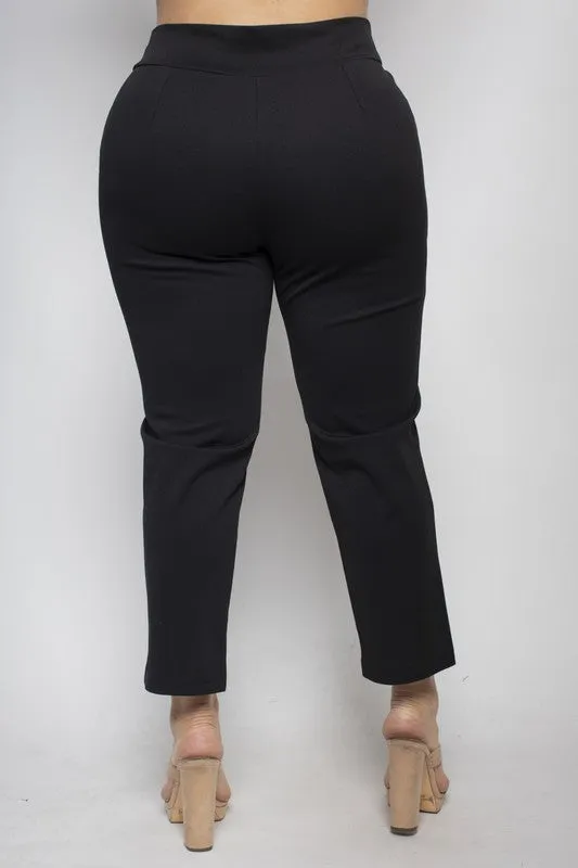 Curvy Girl High Waist Work Pant