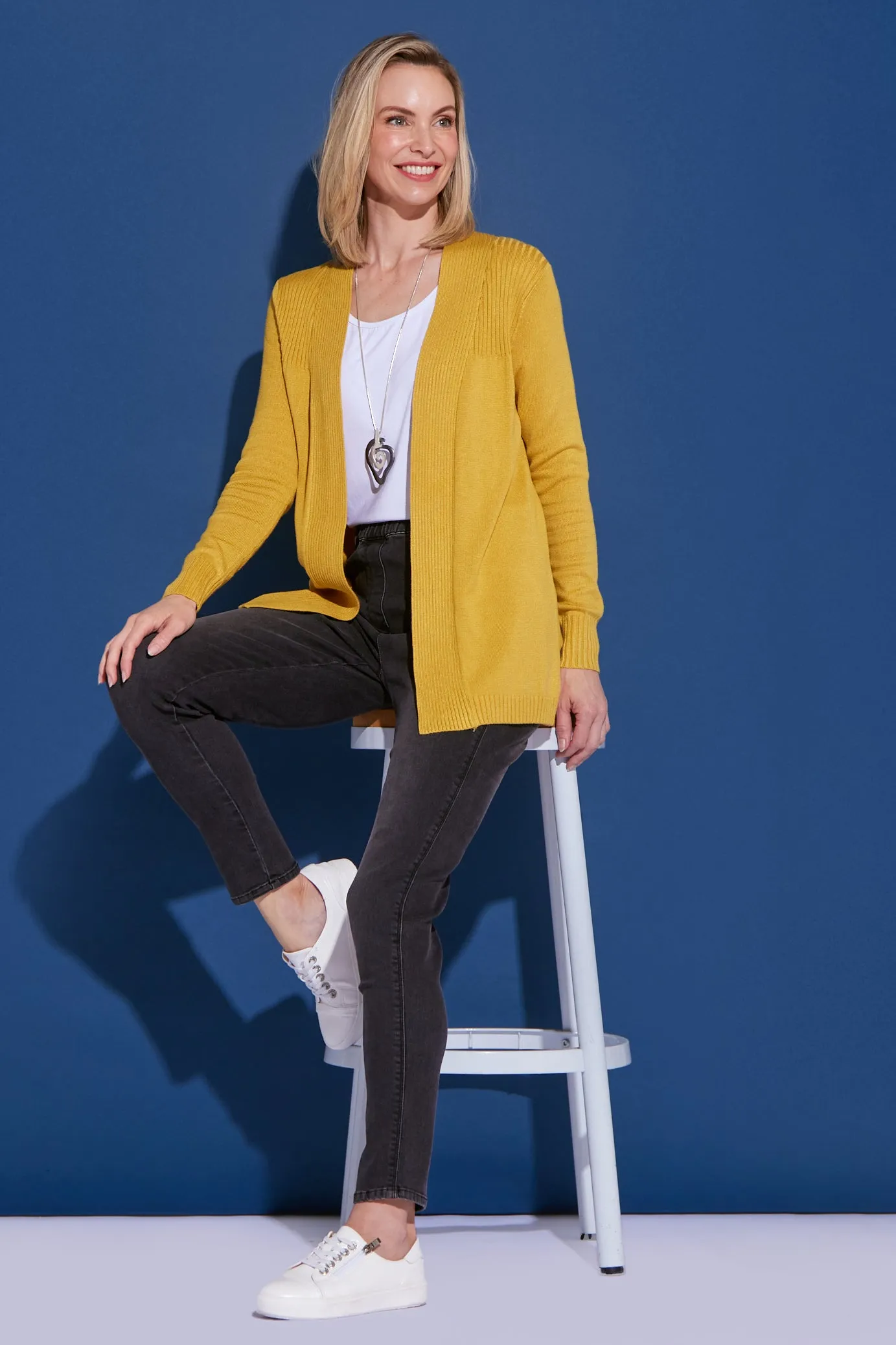 Dani Cotton Cardigan - Yellow