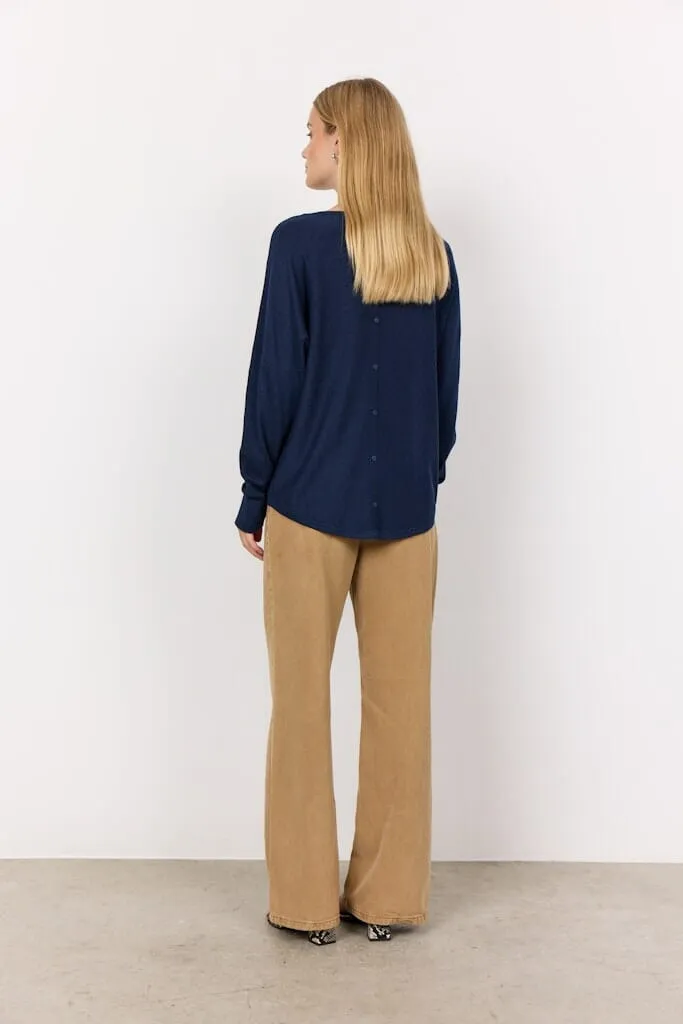 Dollie Pullover in Blue Iris Melange