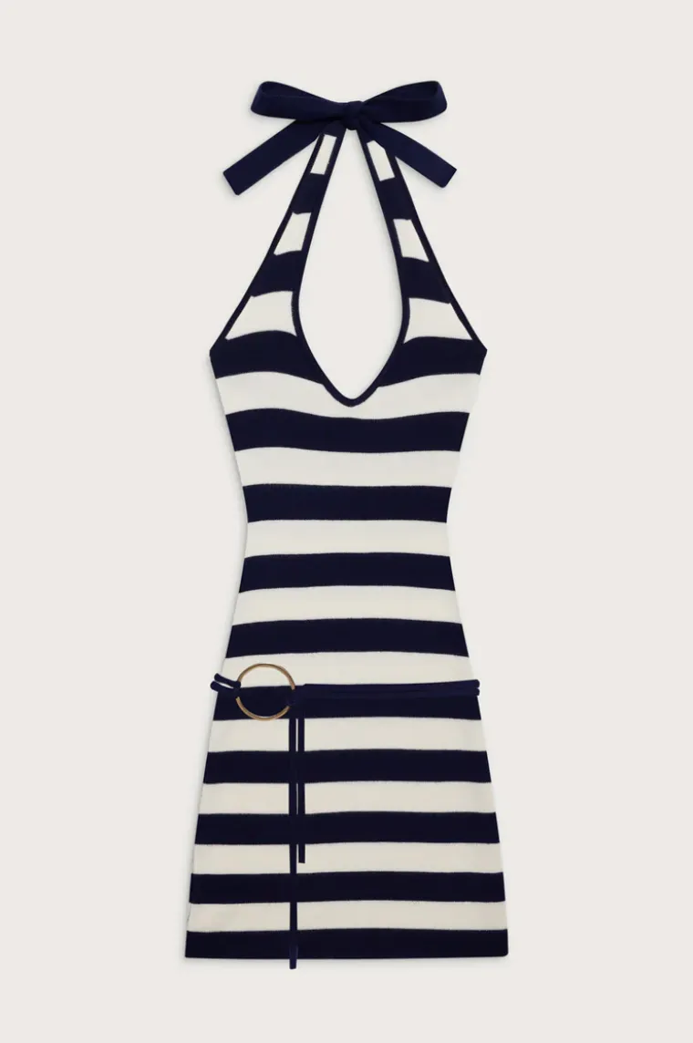 Dolly Knit Dress in Sea Stripe