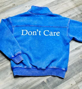 Don't Know Don't Care Pullover Blue