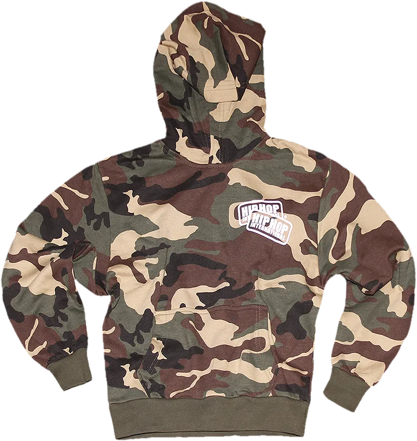 Double Tags Kids Camo Pullover Hoody