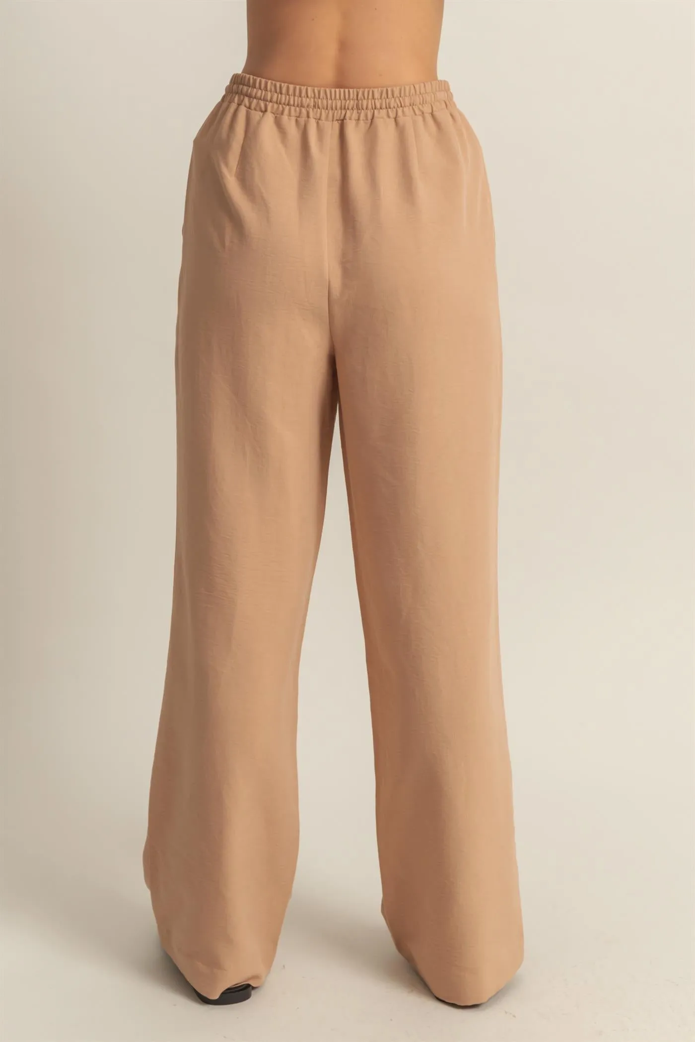 DZ25A895-High-Waist Wide Leg Woven Pants