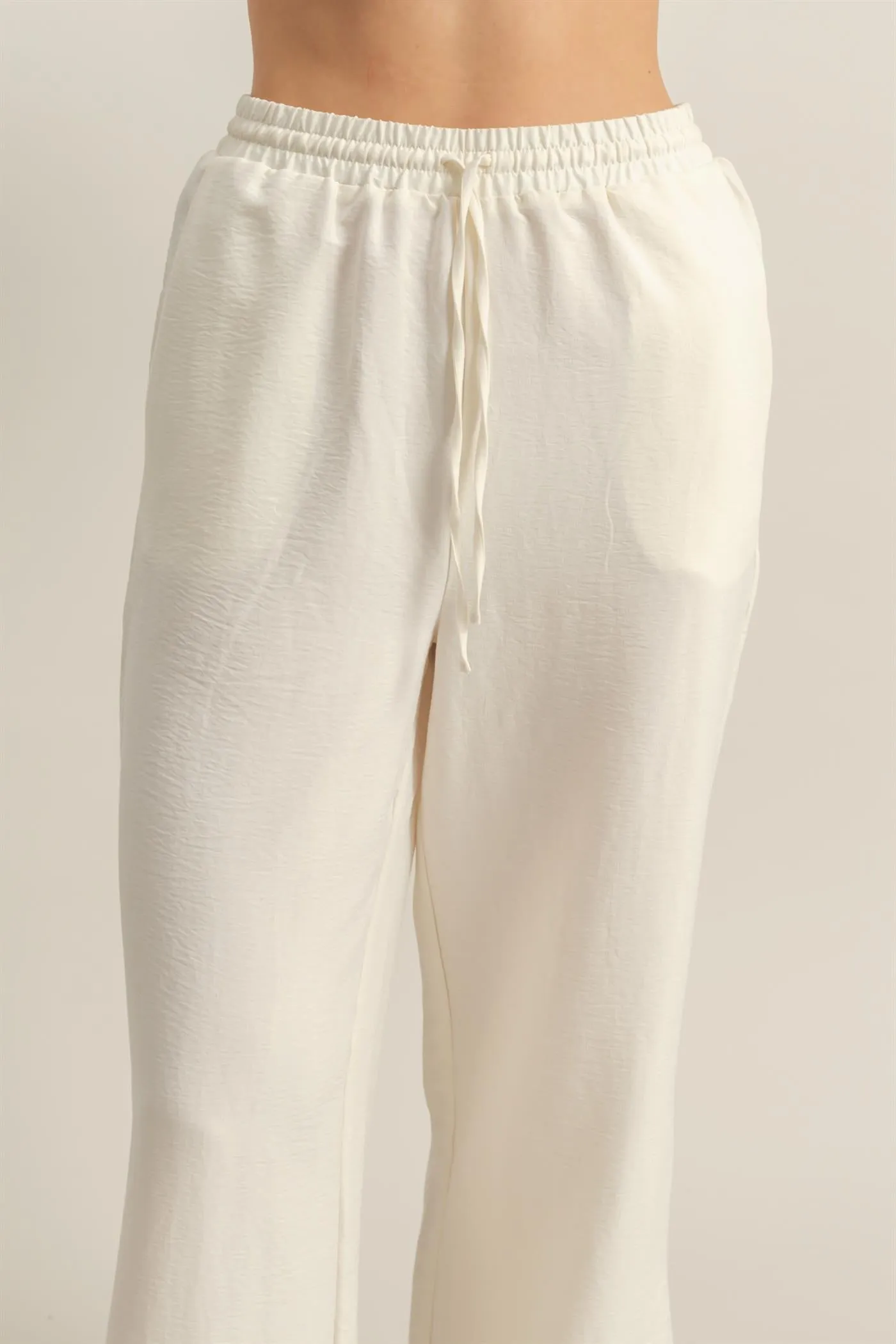 DZ25A895-High-Waist Wide Leg Woven Pants