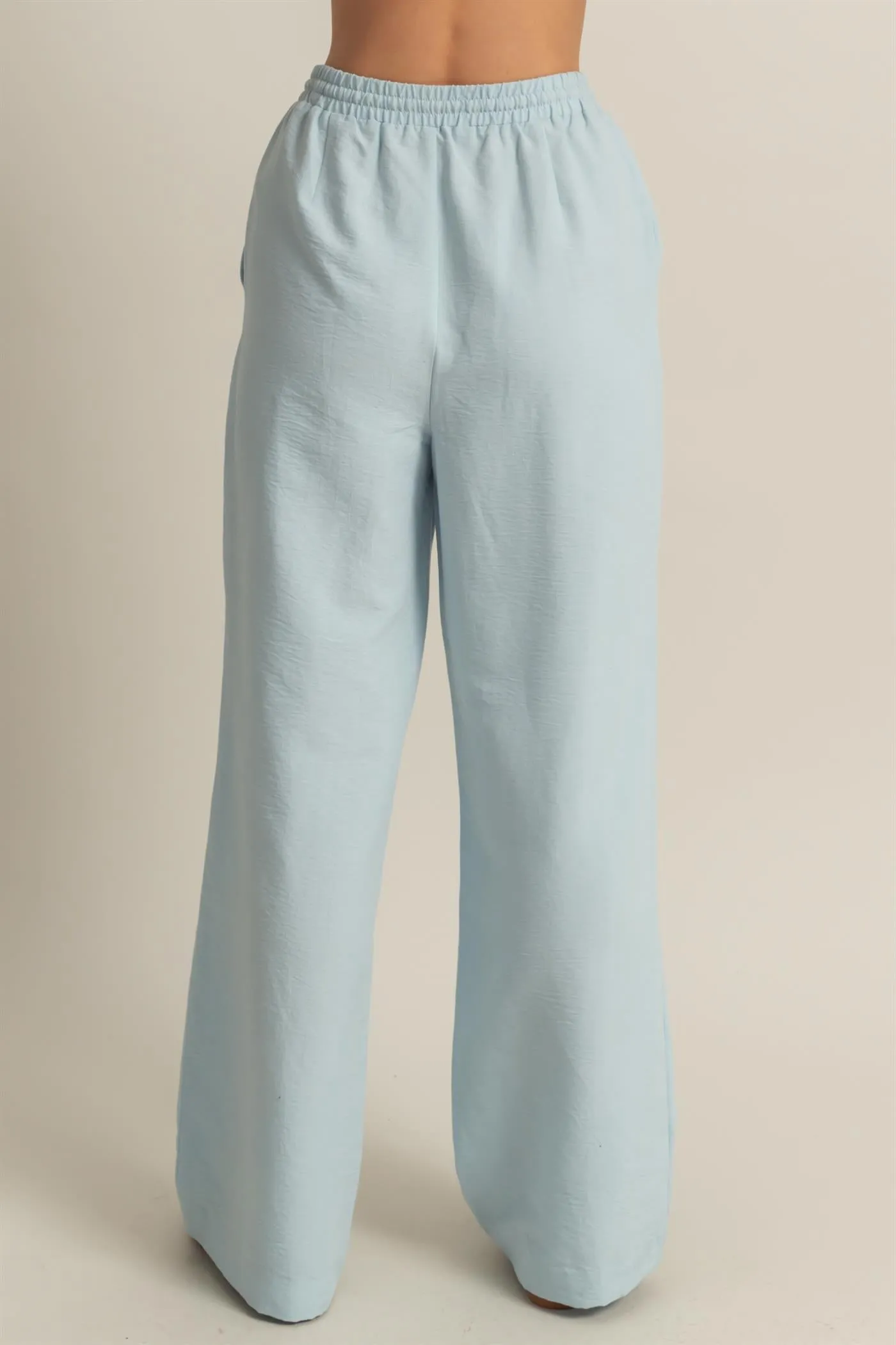 DZ25A895-High-Waist Wide Leg Woven Pants