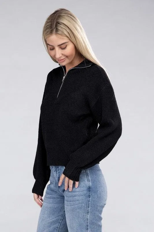 Easy-Wear Half-Zip Pullover