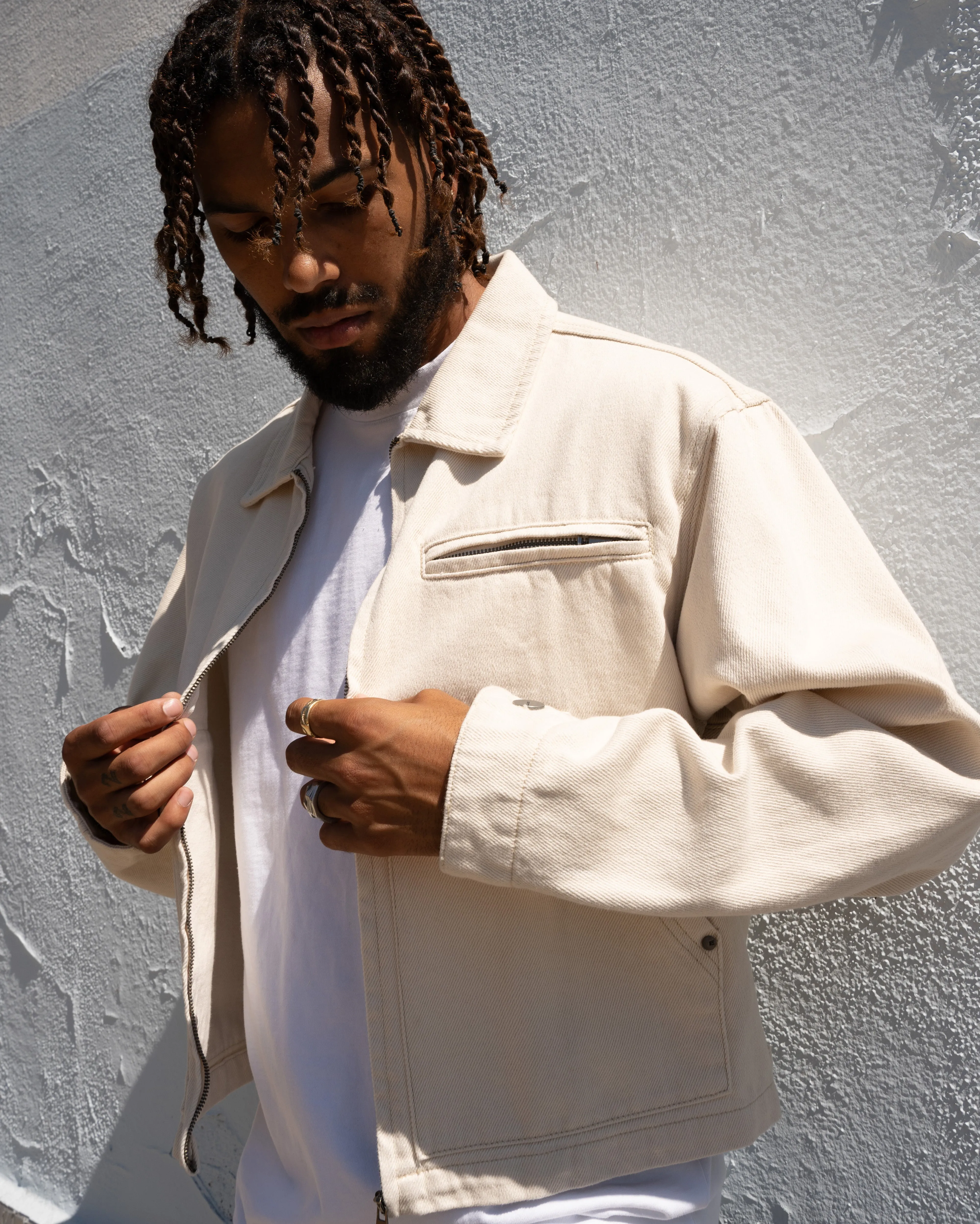 EPTM TUFF TWILL JACKET - CREAM