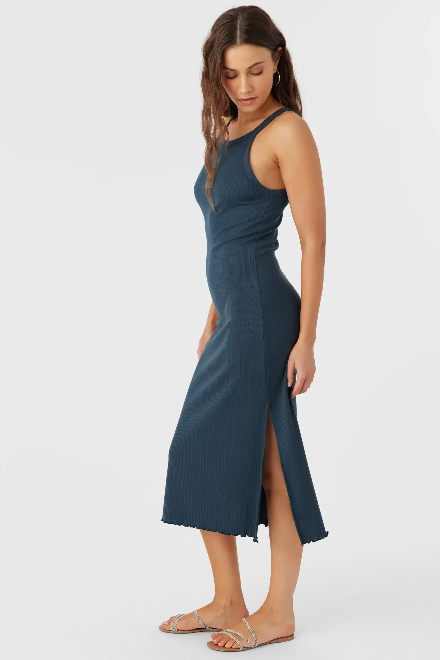 ERES RIB KNIT MIDI DRESS