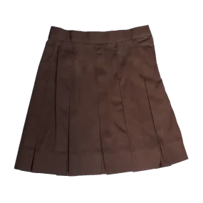 EW Pleated Skirt Brown