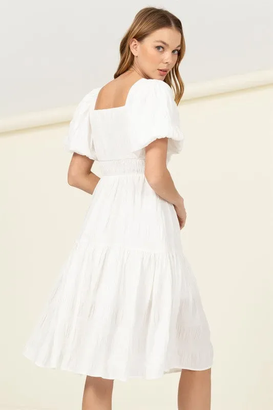 Find Me Again Tiered Midi Dress