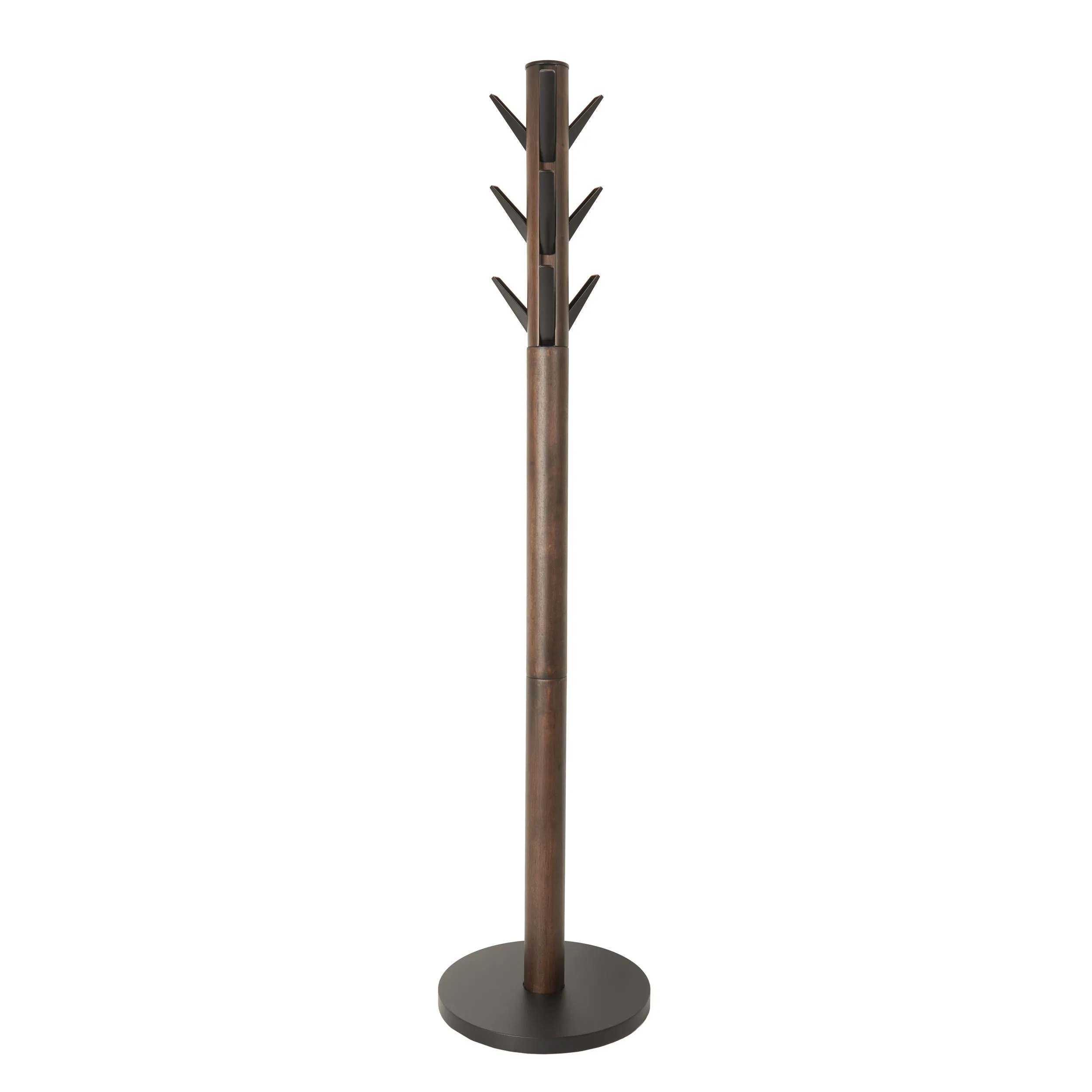 FLAPPER COAT RACK BLACK/ WALNUT