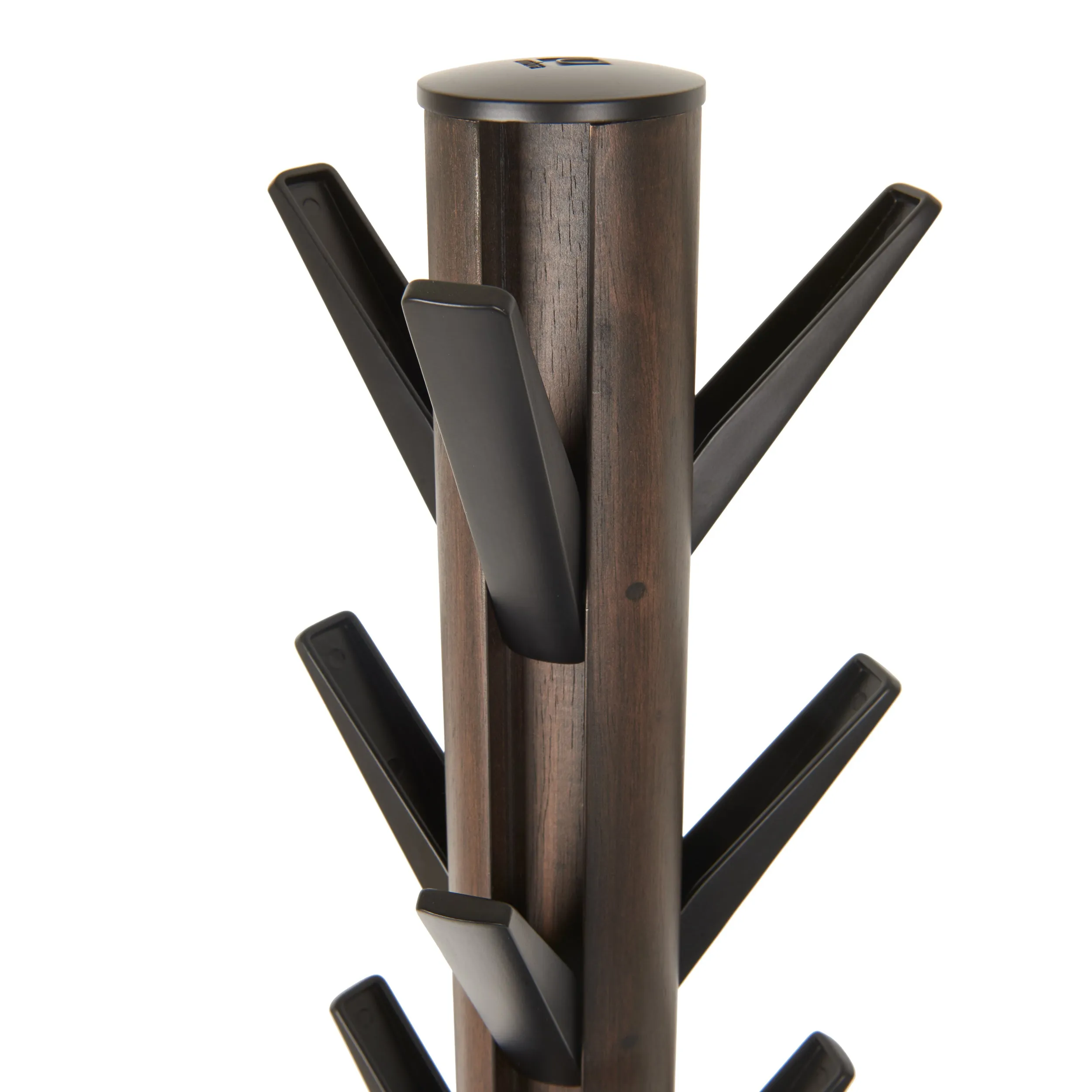 FLAPPER COAT RACK BLACK/ WALNUT