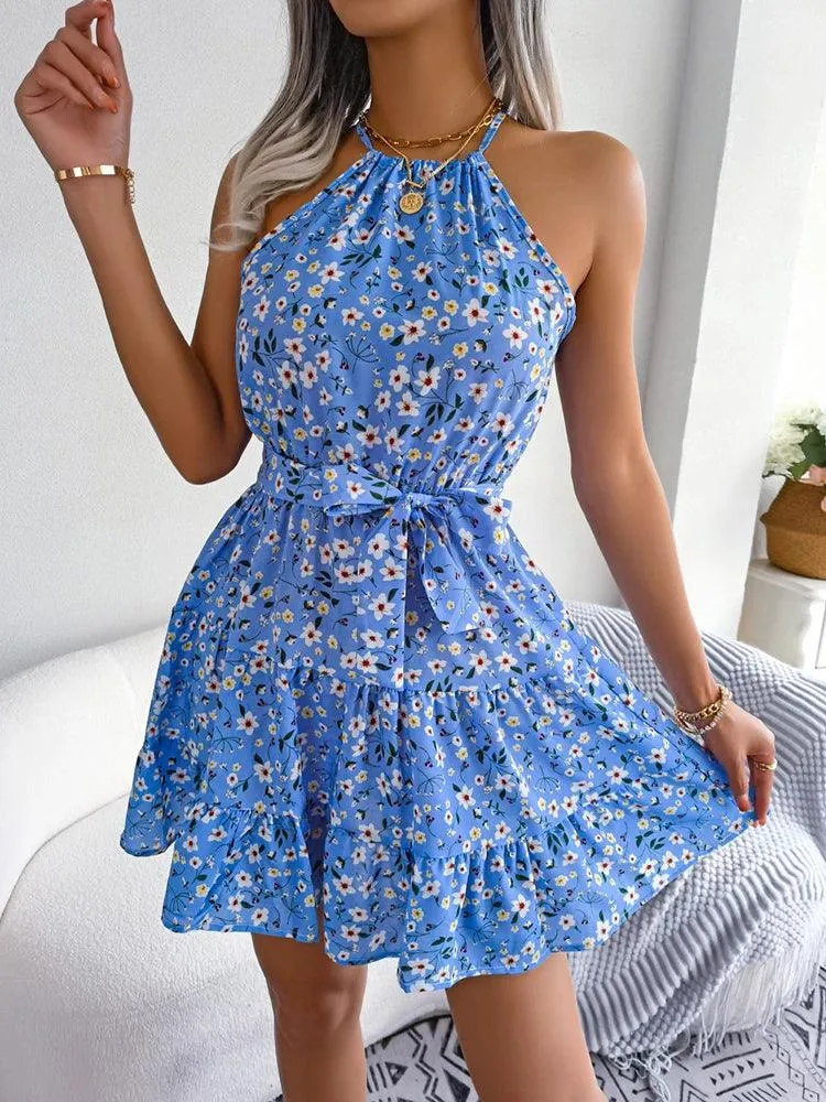 Floral Ruffle Beach Dress