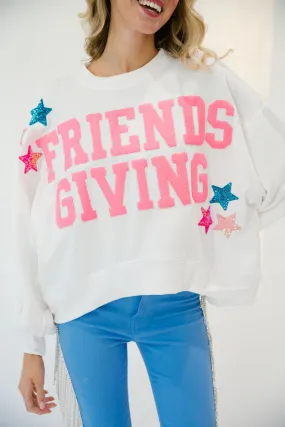 FRIENDSGIVING STAR WHITE PULLOVER