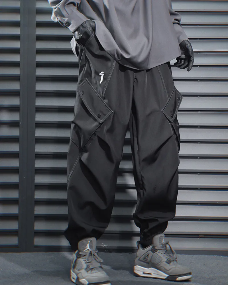 Functional Multi-Pocket Loose Cargo Pants